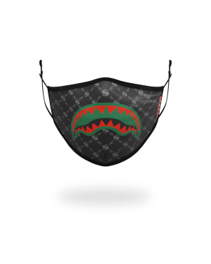 ADULT SPUCCI BLACK FORM-FITTING FACE MASK