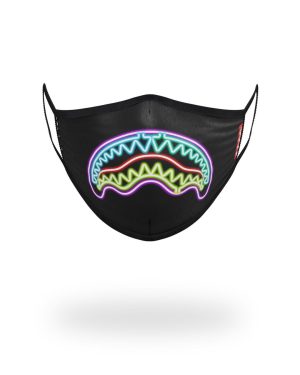 NEON SHARK FORM-FITTING MASK