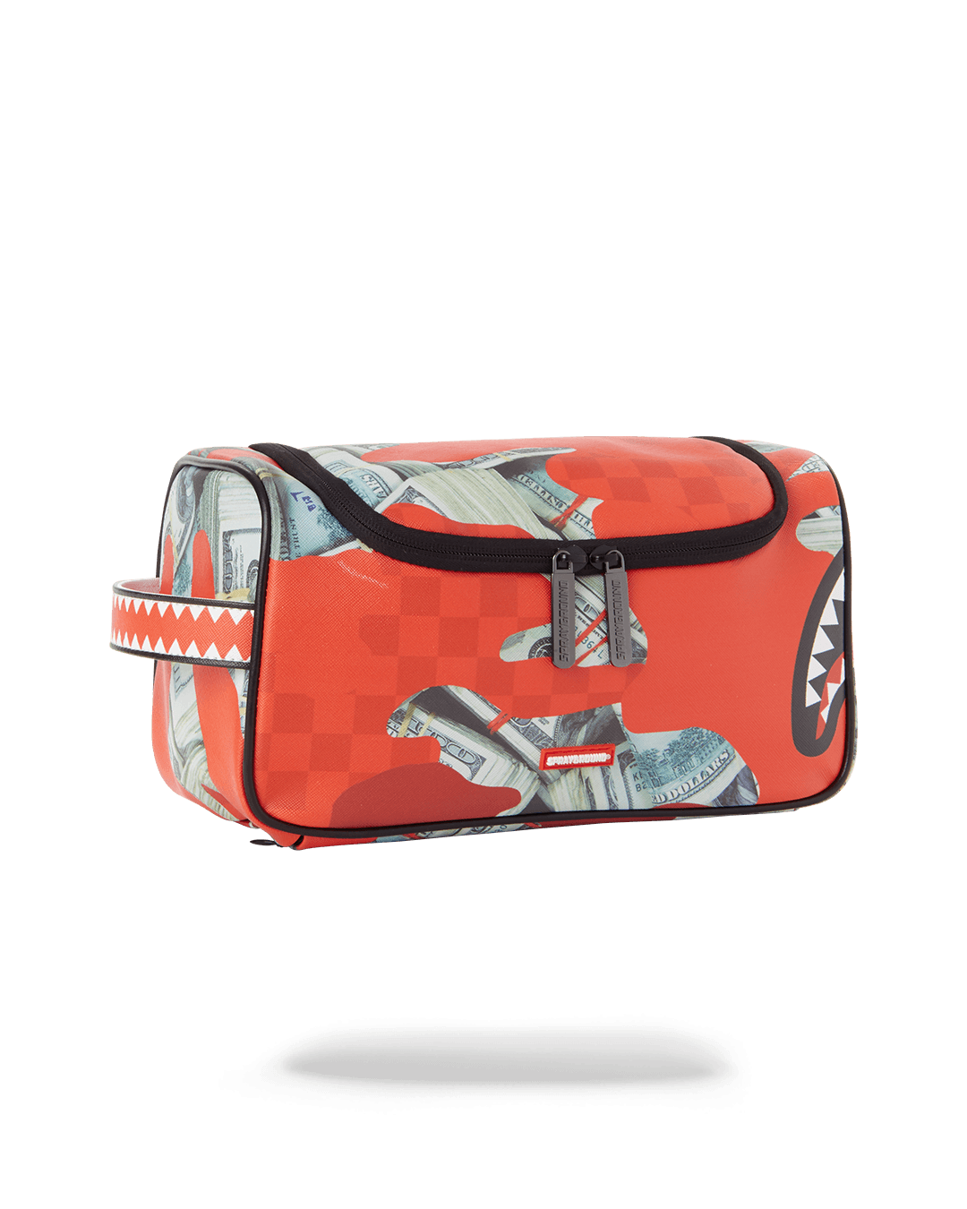 MONEY CAMO RED TOILETRY BAG - Image 2