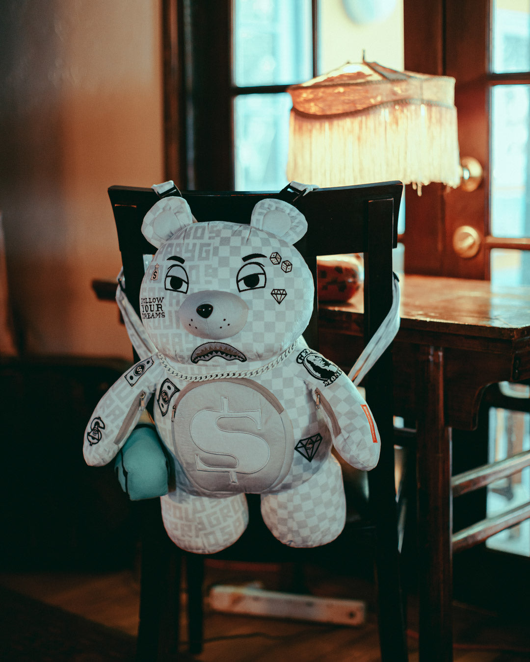 SPLIT THE CHECK PEARL MONEYBEAR TEDDYBEAR BACKPACK - Image 10