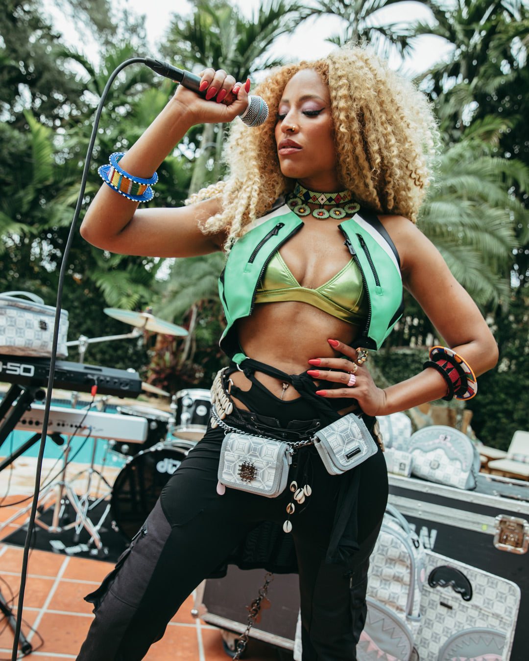 AI8 AFRICAN INTELLIGENCE BOOKED BUSY CHARM WAISTBELT - Image 2