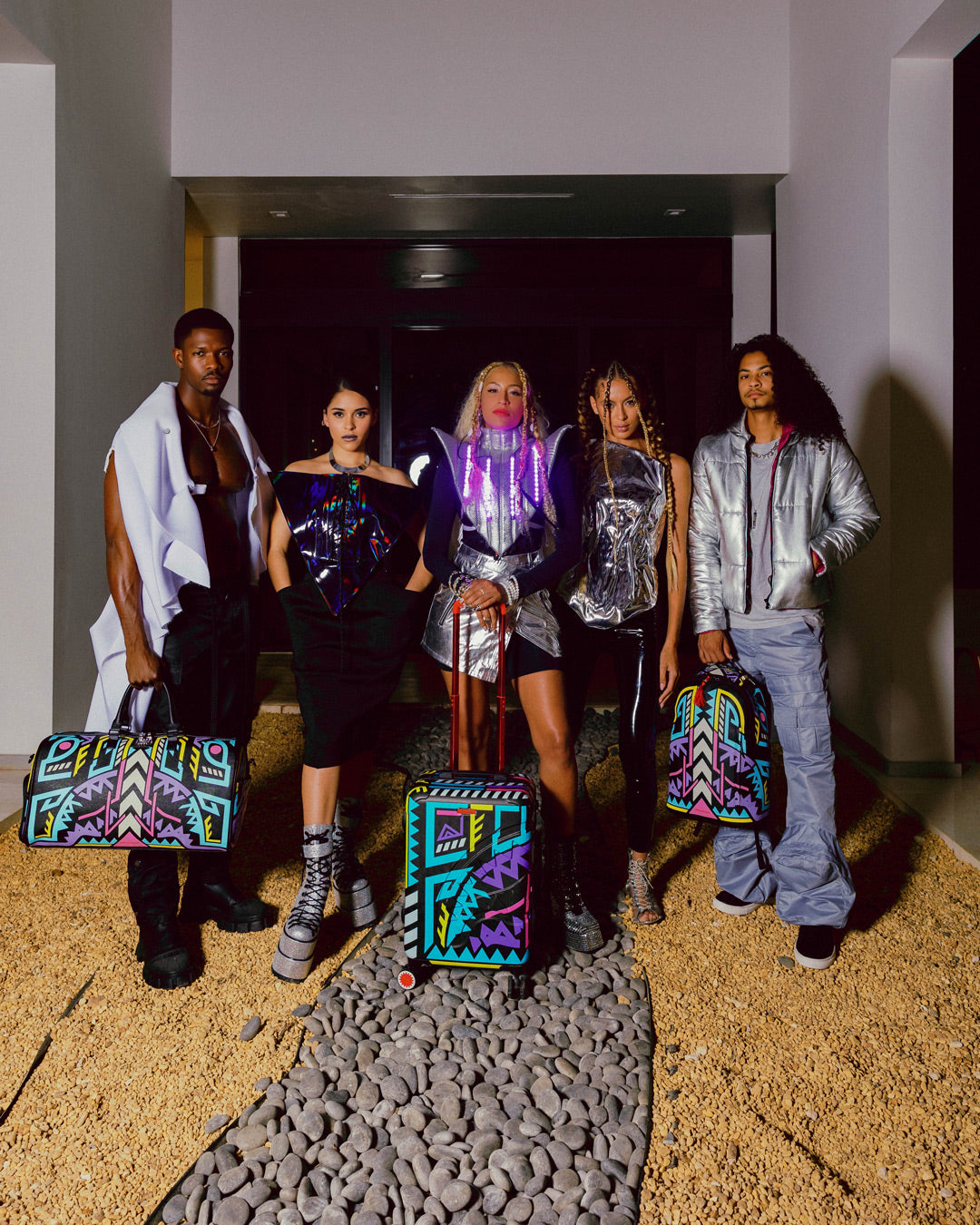 AI PATH TO THE FUTURE III BACKPACK - SANDFLOWER COLLAB GLOW IN THE DARK - Image 16