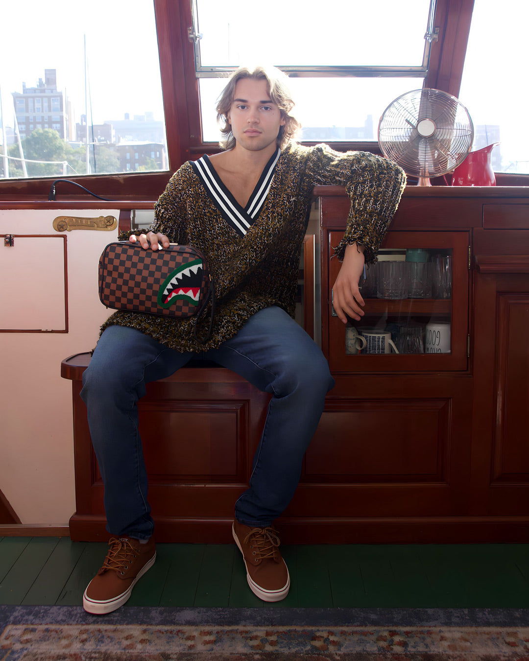 ROMEO AIR ITALIA SHARK TOILETRY BAG - Image 6