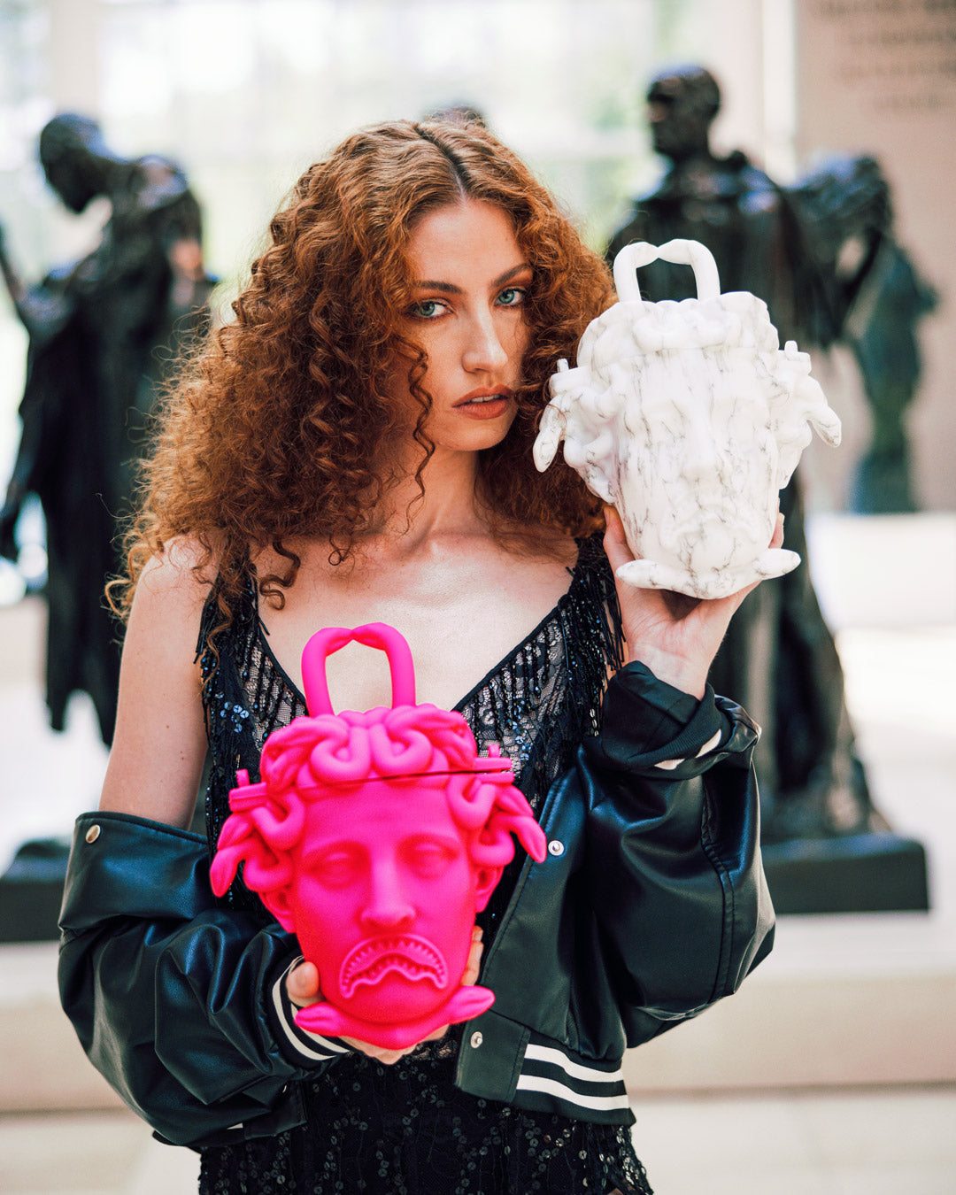 THE MET CANOVA MEDUSA HANDBAG PINK - Image 12
