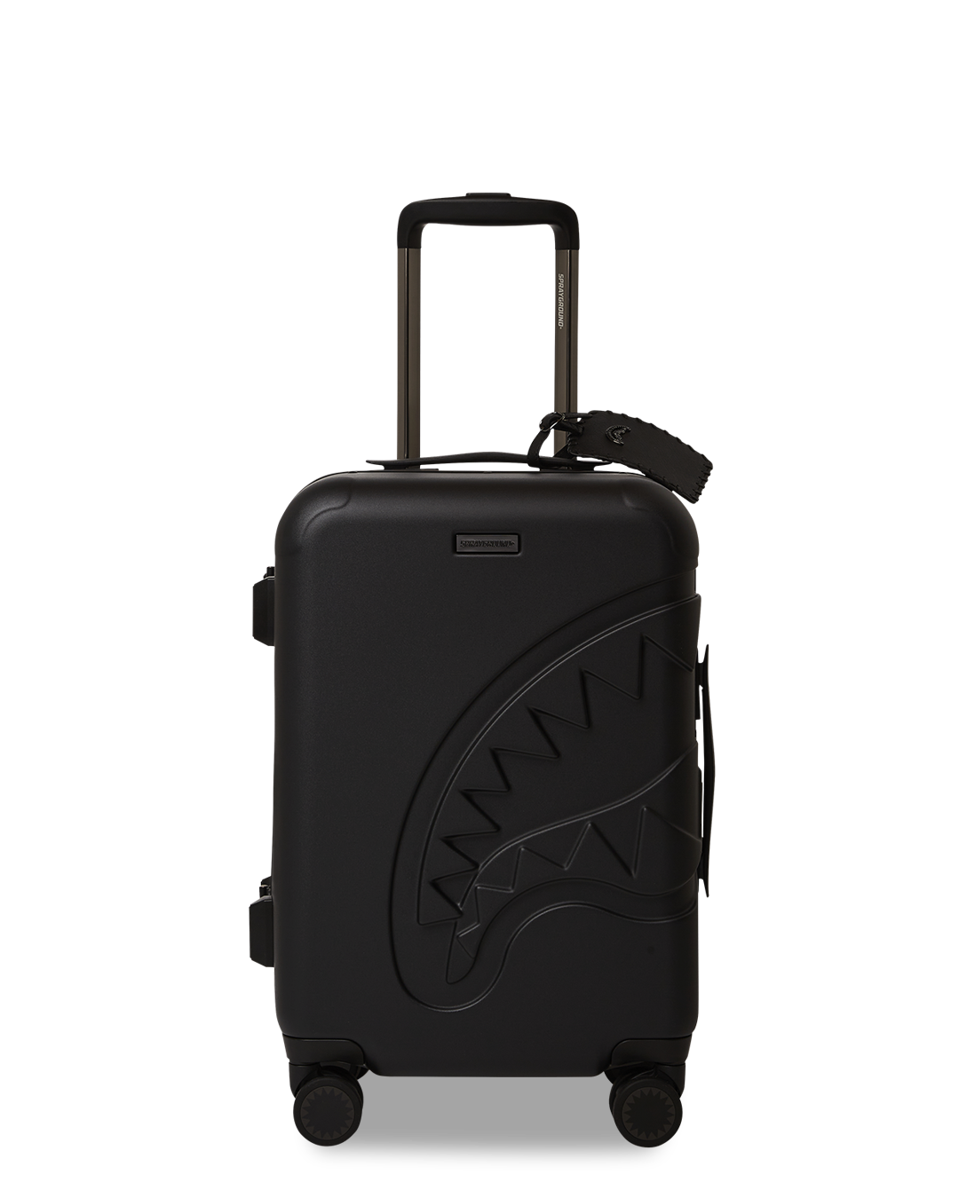 REALITY CHECK SHARKITECTURE CARRY-ON JETBLACK LUGGAGE GUNMETAL HARDWARE - Image 3