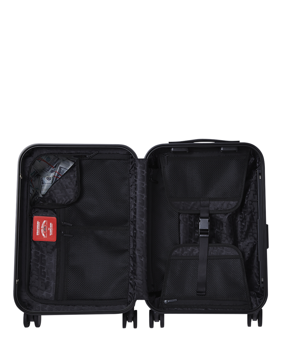 REALITY CHECK SHARKITECTURE CARRY-ON JETBLACK LUGGAGE GUNMETAL HARDWARE - Image 18