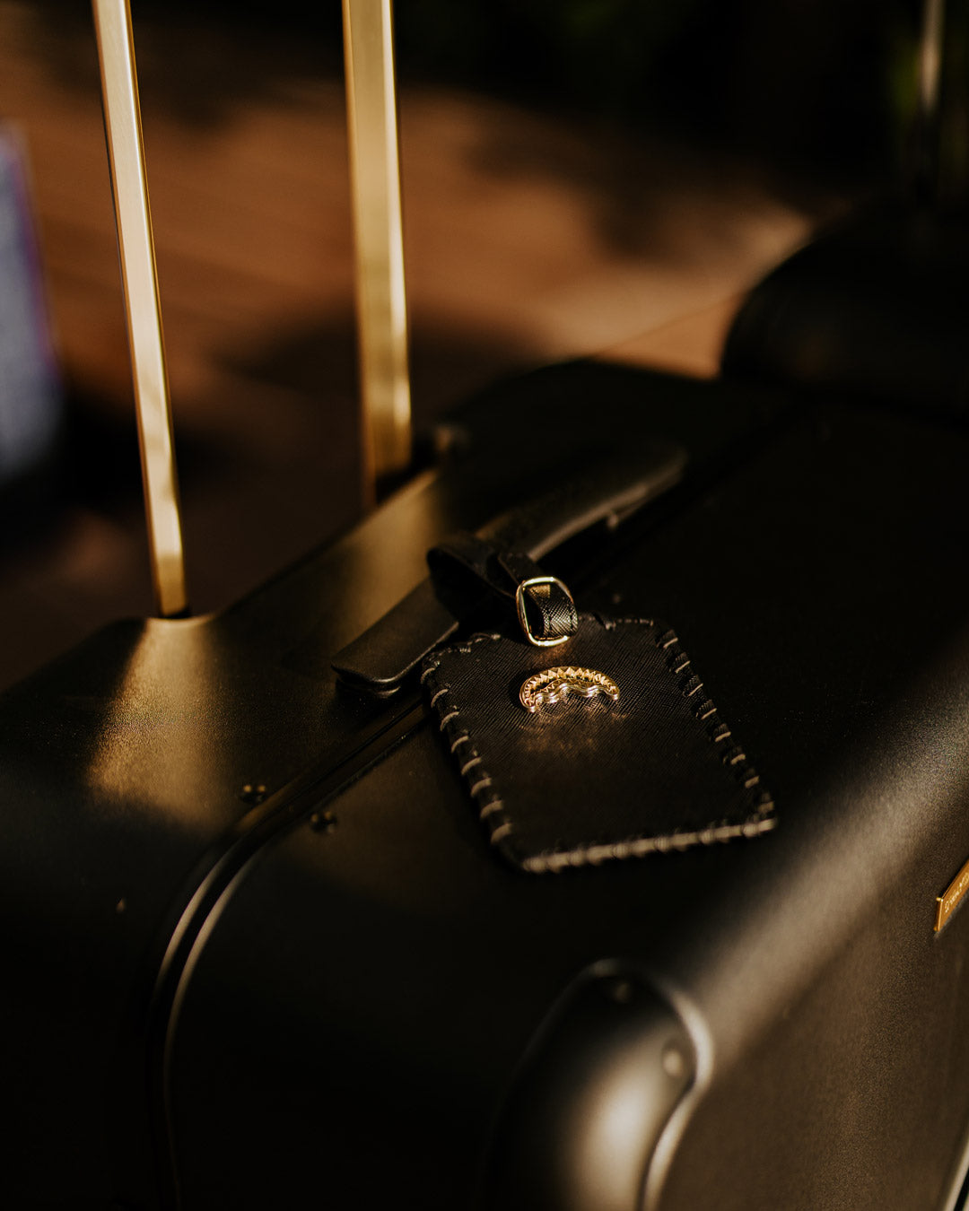 REALITY CHECK SHARKITECTURE FULL-SIZE JETBLACK LUGGAGE GOLD HARDWARE - Image 16