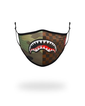 KIDS FORM FITTING MASK CHECKS  CAMO