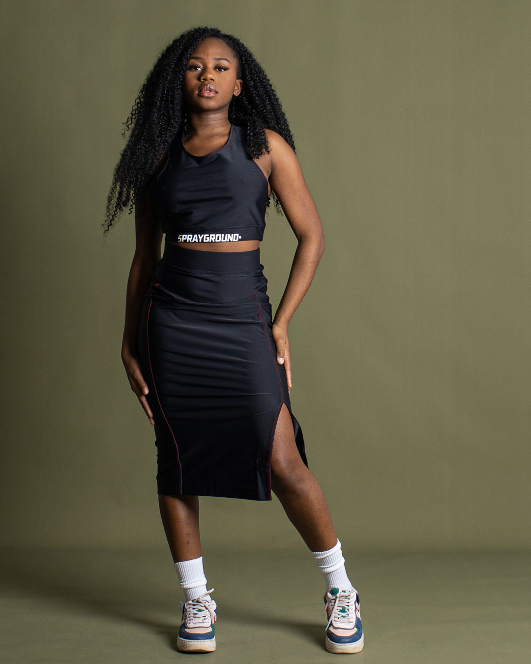 LONGUETTE SKIRT BLACK - Image 2