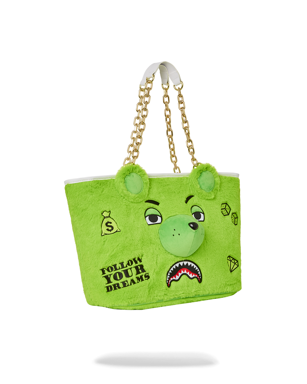 PLUSH MONEYBEAR TOTE GREEN - Image 3