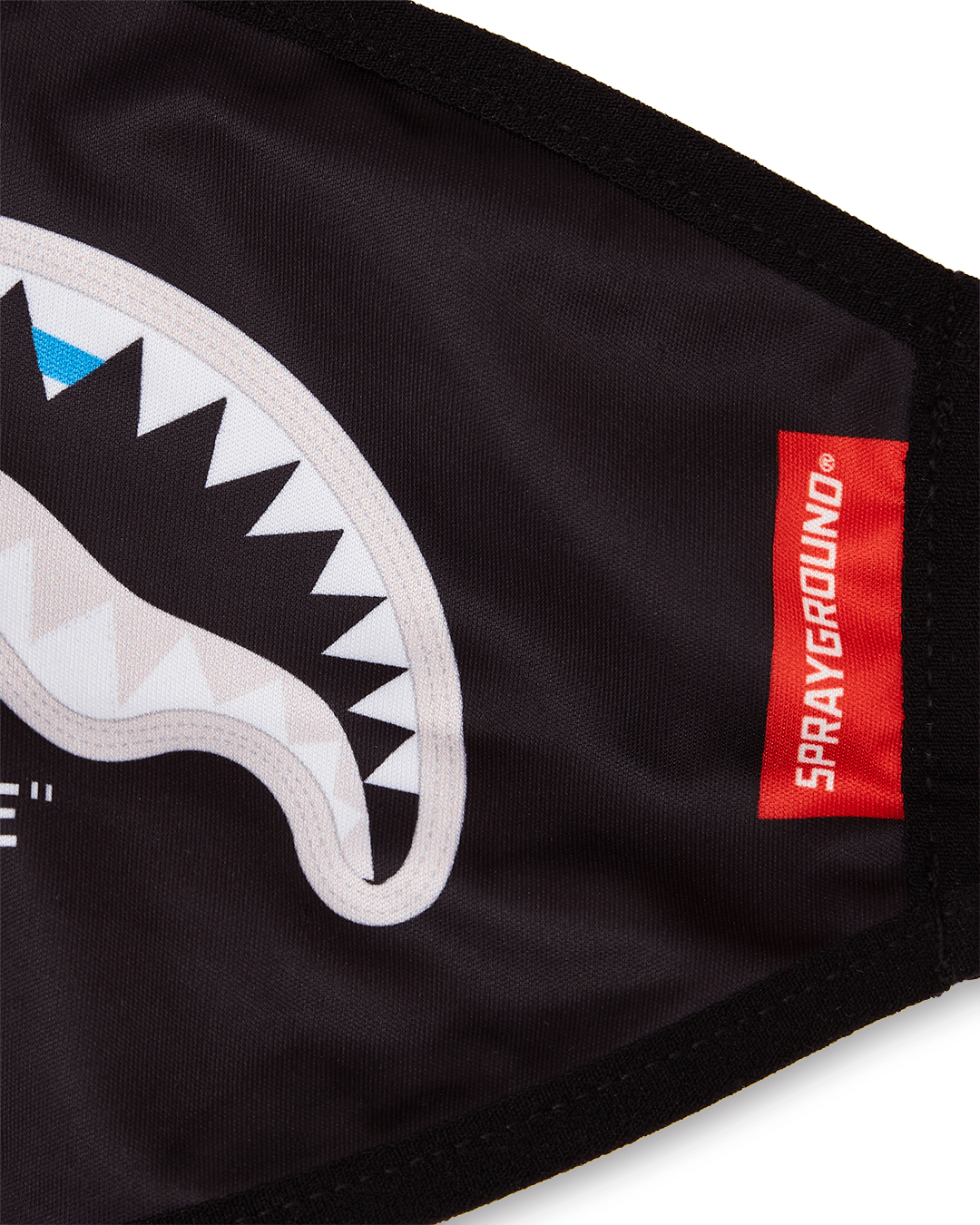 BITE ME SHARK BLK POLYESTER FACE MASK - Image 5