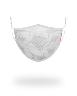 SHARK CHECK WHITE FACE MASK