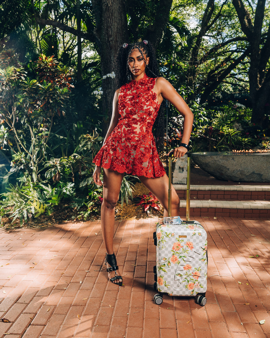 AI AFRICAN INTELLIGENCE ELEGANT ENERGY SHARKITECTURE CARRY-ON LUGGAGE - SANDFLOWER COLLAB - Image 2