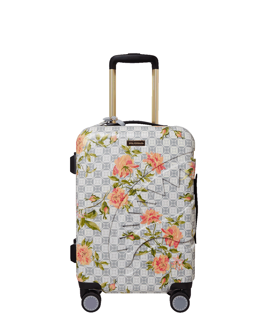 AI AFRICAN INTELLIGENCE ELEGANT ENERGY SHARKITECTURE CARRY-ON LUGGAGE - SANDFLOWER COLLAB