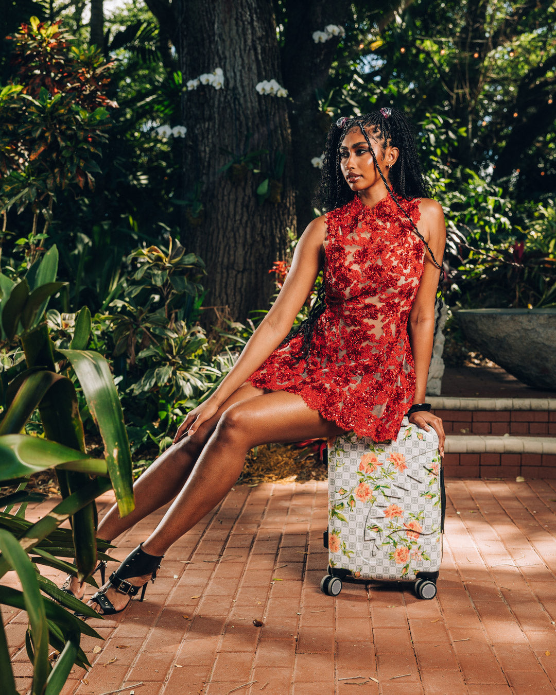 AI AFRICAN INTELLIGENCE ELEGANT ENERGY SHARKITECTURE CARRY-ON LUGGAGE - SANDFLOWER COLLAB - Image 8