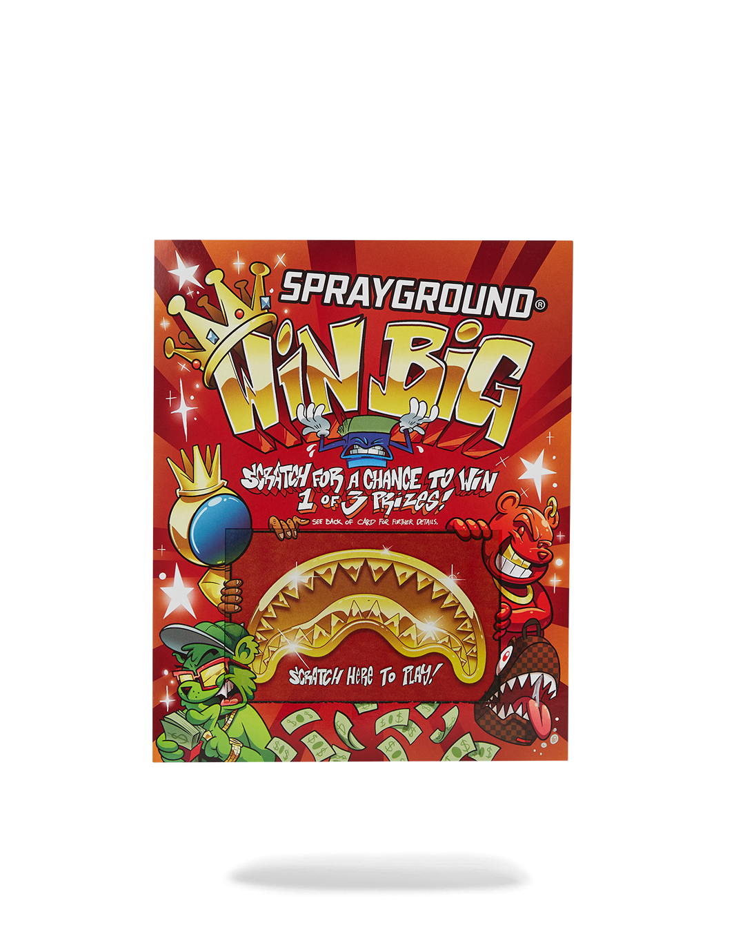 SPRAYGROUND SCRATCH OFF PLAYING CARD - WIN A BACKPACK MONEYBEAR OR LUGGAGE - Image 3
